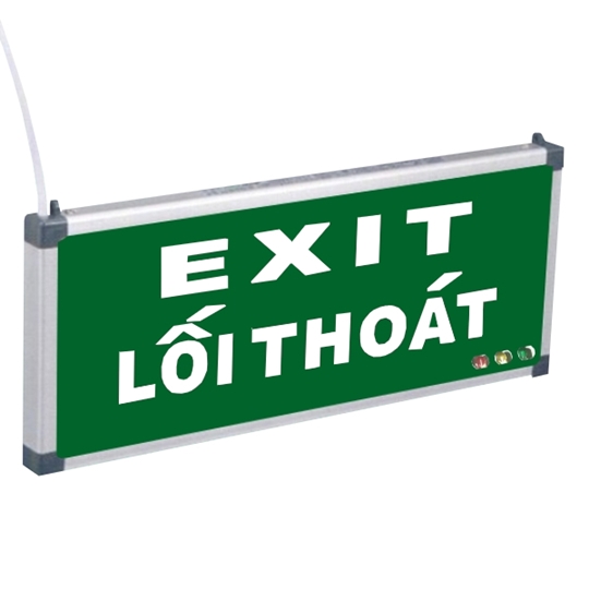Đèn Exit không chỉ hướng - Song ngữ